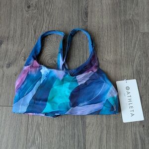 Athleta NWT Malibu Printed Bikini Top